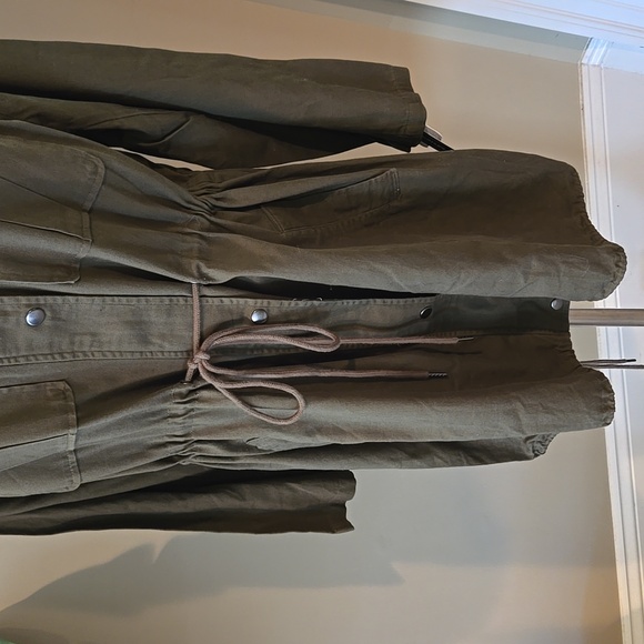 bp Olive Drawstring Utility Jacket - Picture 3 of 9